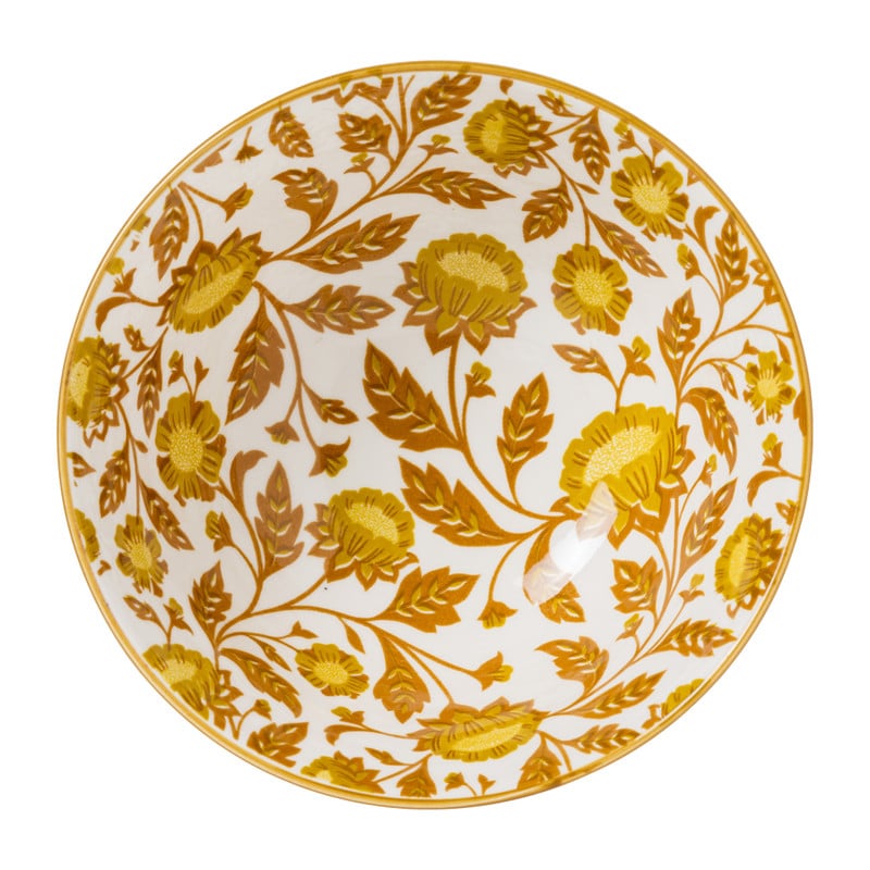 Schaaltje Jona - geel/rood- &Oslash;15.8x7.3 cm