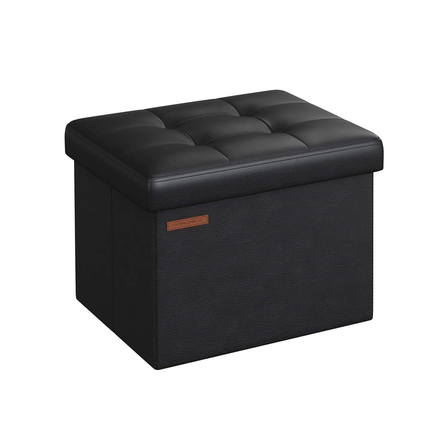 Petit tabouret de rangement pliable PU