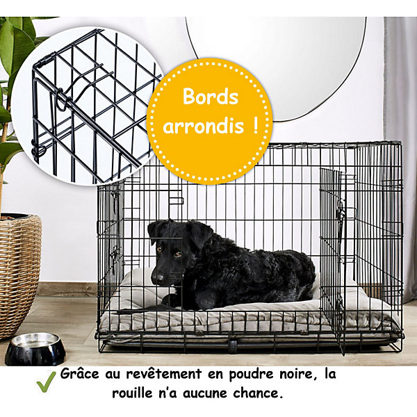 Cage de transport pliable pour chien 76x49x54cm Taille M