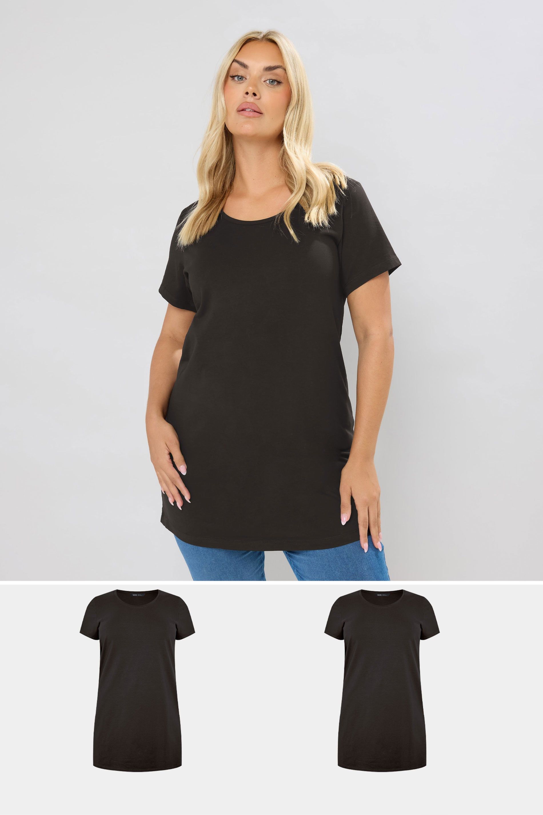 Yours 2 Pack Longline T-Shirts