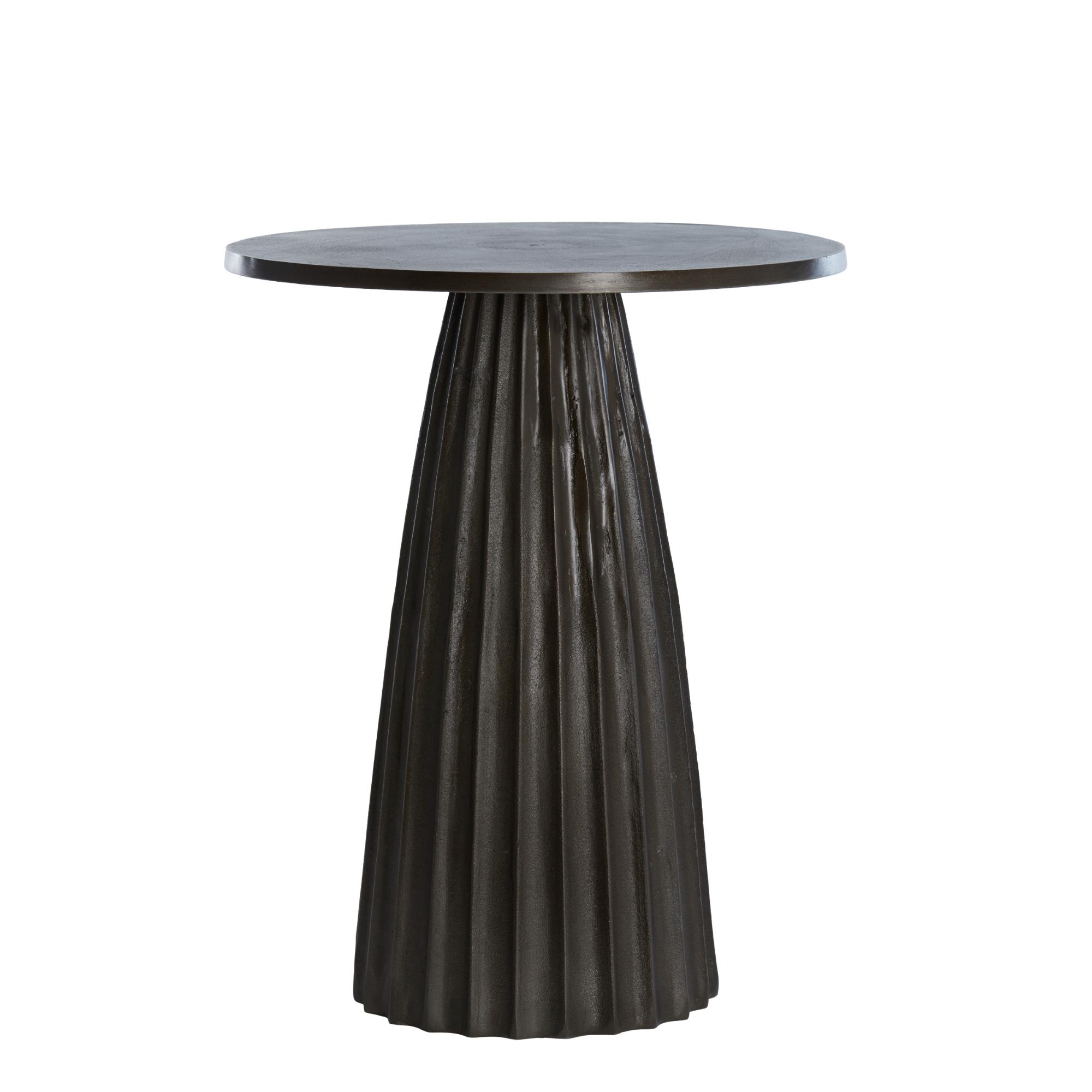 Light & Living bijzettafel Veglia - bruin - Ø45cm