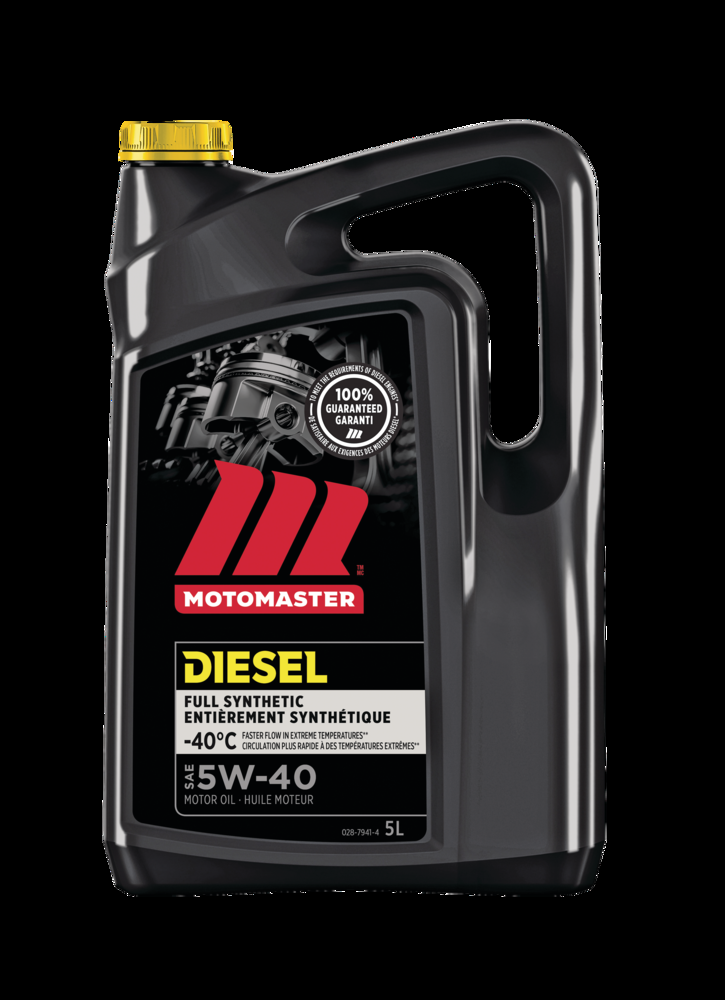 MotoMaster 5W40 Synthetic Diesel Engine/Motor Oil, 5-L