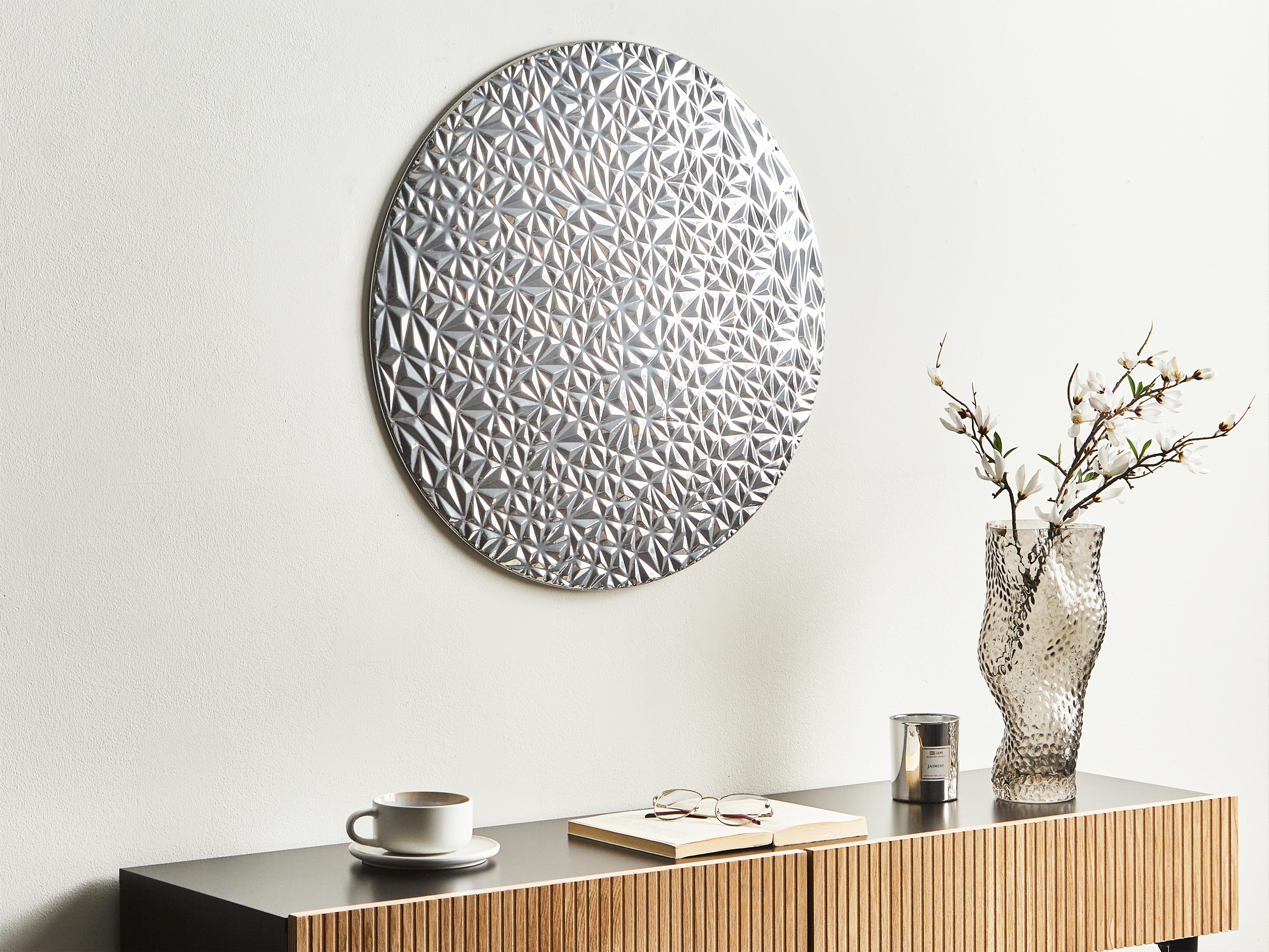 Wall Decor MOSCAVIDE Metal 60 cm Silver