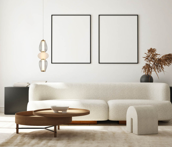 Lampa wisząca GASTEL czarno-biała LED 1x16W 1000lm Italux