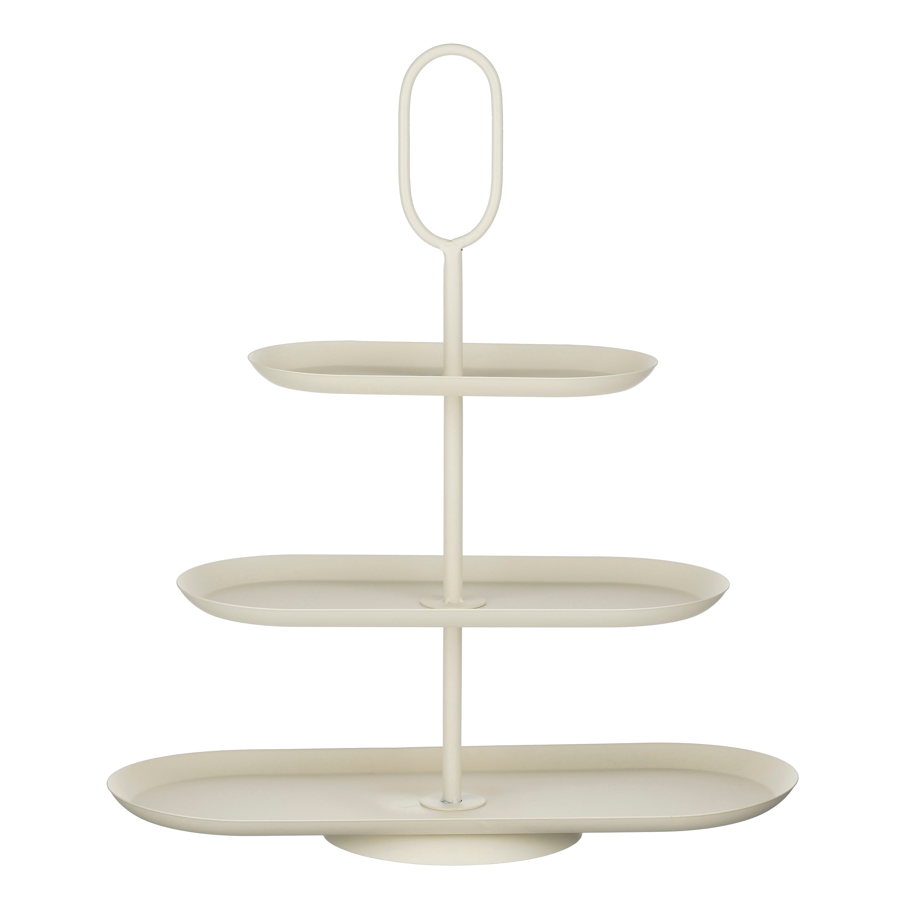 Mica Decorations Rama Etagère – Serveer Toren voor Hapjes en Gebak – Ook geschikt als Taartplateau en Dienblad – Decoratieve Etagere van Ijzer – L48 x