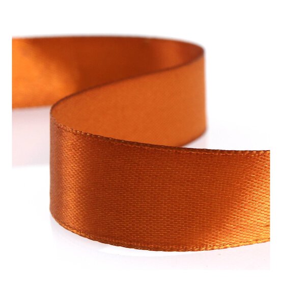 Copper Brown Satin Ribbon 20mm x 15m