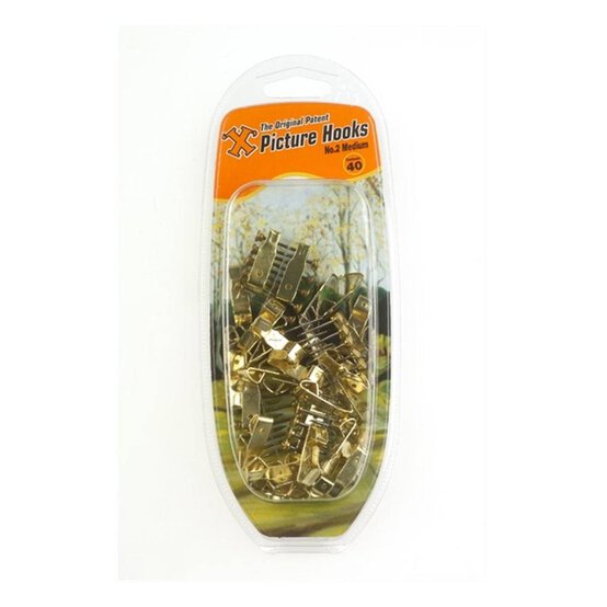 X The Original Patent Picture Hooks Number 2 Medium