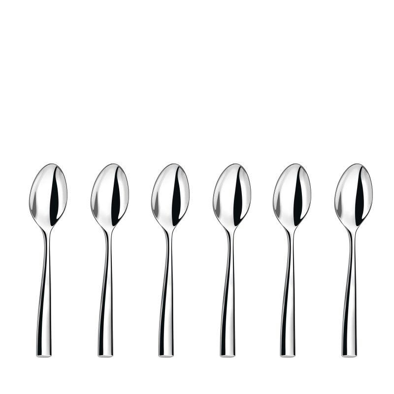 SILHOUETTE - Cuillère expresso en Acier Inoxydable - Lot de 6