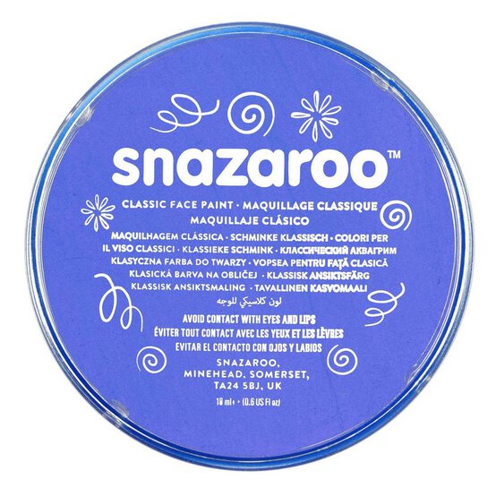 Snazaroo Sky Blue Face Paint Compact 18ml