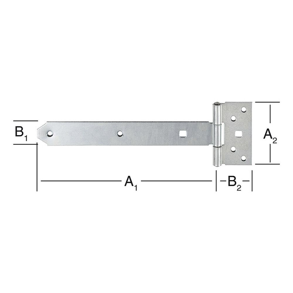 T-HENGSEL VORMANN 400X33MM GALVANISERT