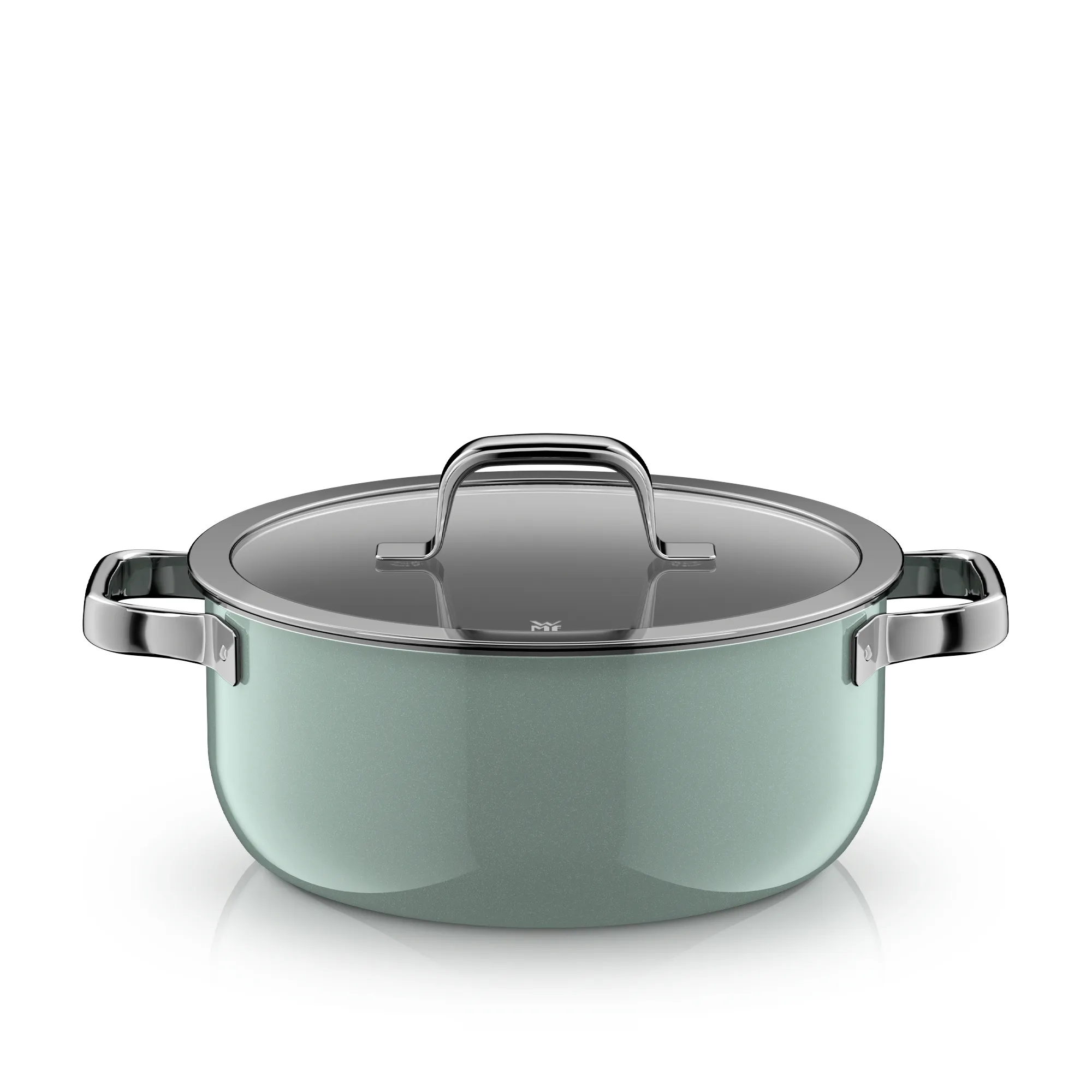 Fusiontec Mineral Pro, Braising Pan With Lid, 24 cm, Eucalyptus Haze