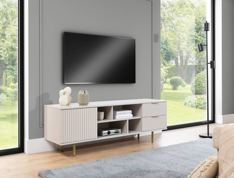Nowoczesna szafka RTV Prestige 150cm z dwoma szufladami
