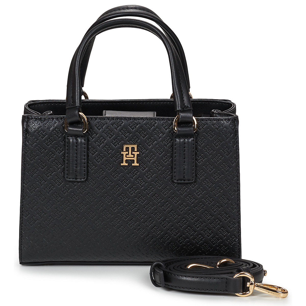 Tommy Hilfiger - TH DAILY MINI TOTE MONO - Black