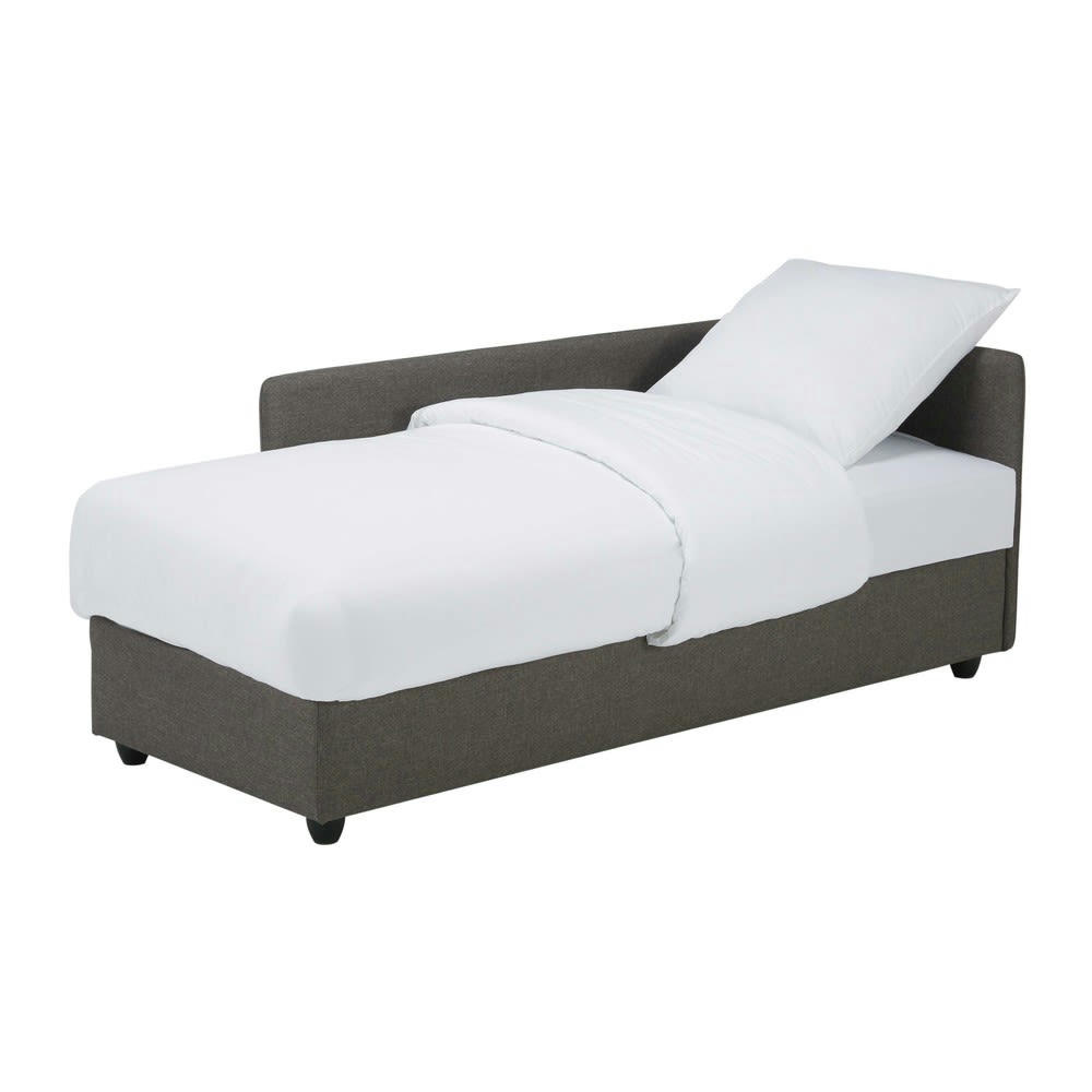 Cléa - Méridienne coffre grise