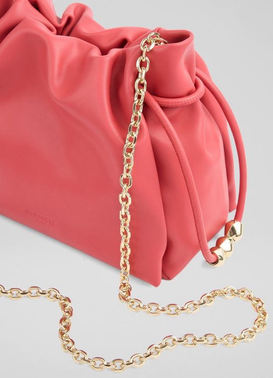 Kendra Amber Leather Bead Crossbody