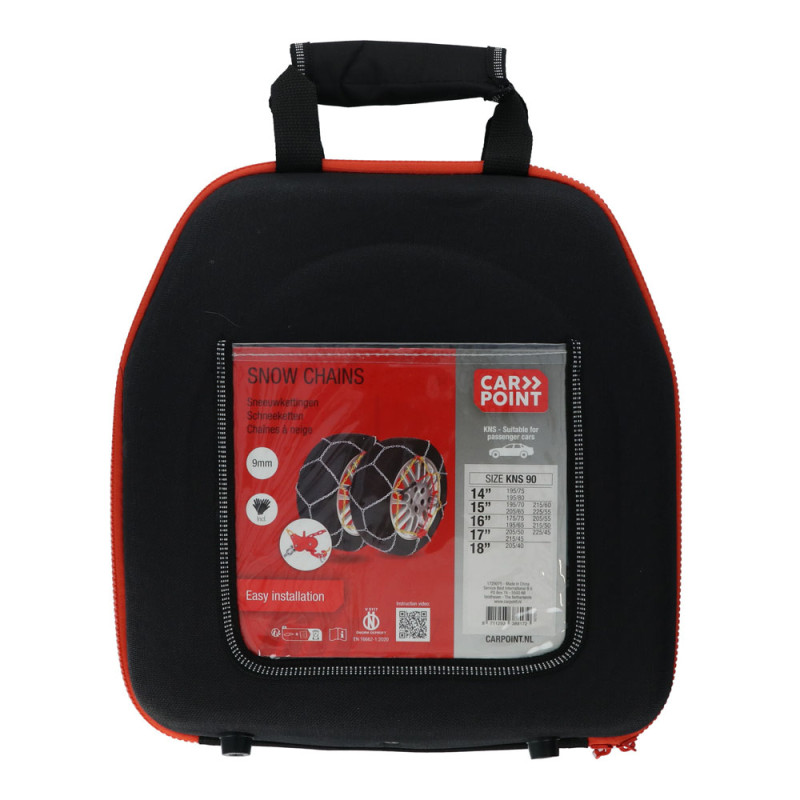Chaîne à neige KNS-90 9 mm 2 pièces CARPOINT