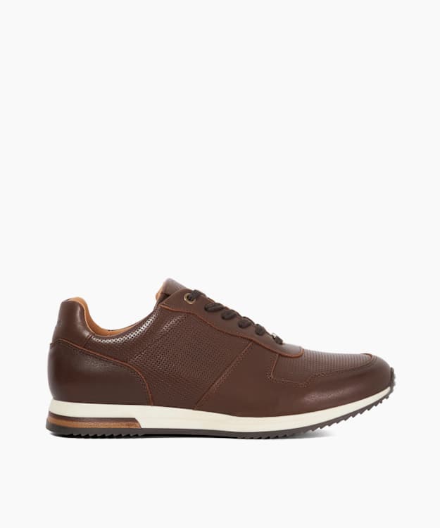 Trilogy Brown - Lace-Up Runner Trainers