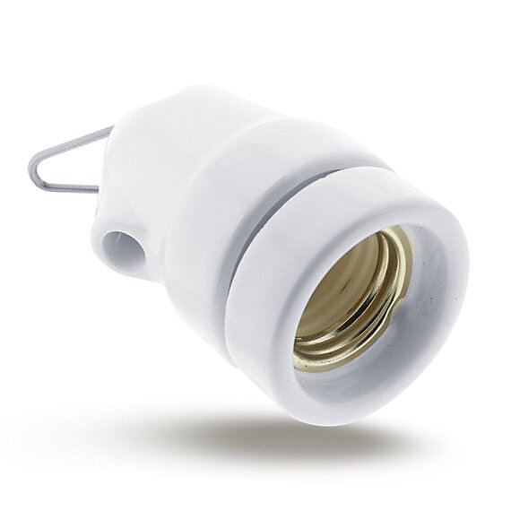 Douille E27 Blanche en Porcelaineélégance Lumineuse pour l'été
