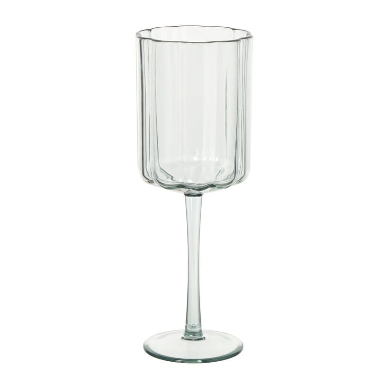 Wijnglas geschulpt - groen - 370ml