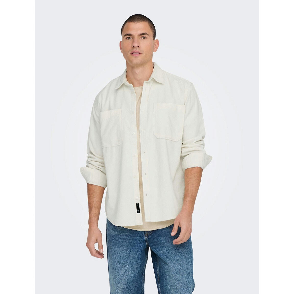 Surchemise avec poches poitrine, en coton, Alp