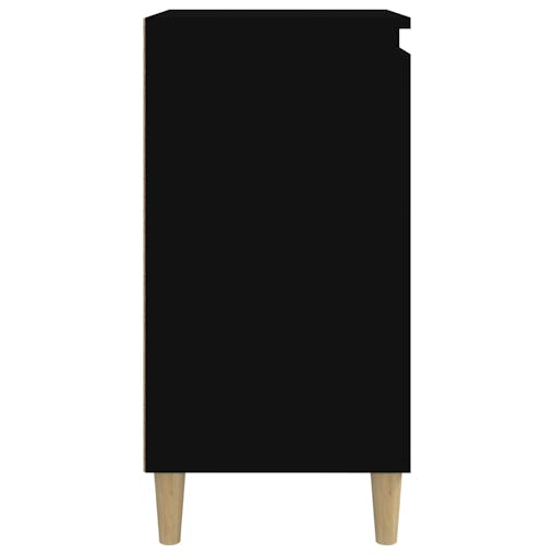 NNEVL Bedside Cabinets 2 pcs Black 40x35x70 cm Engineered Wood