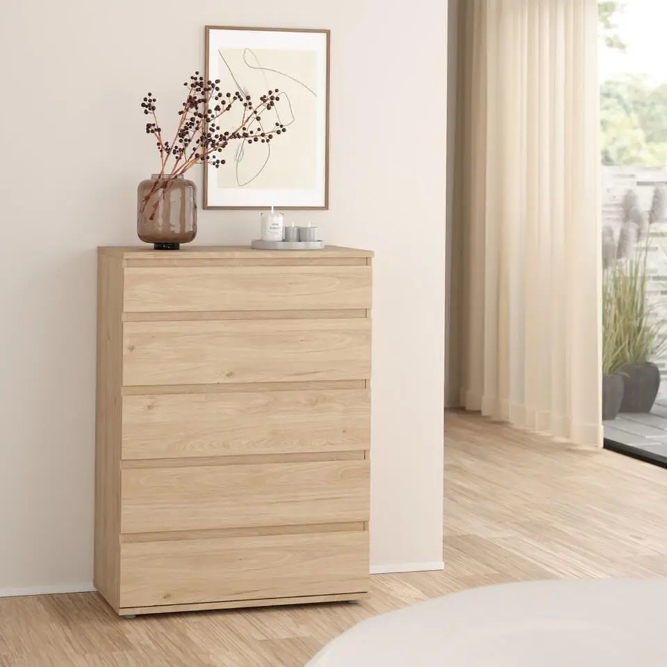 Ladekast Naturel - 80x40x105cm - Nova