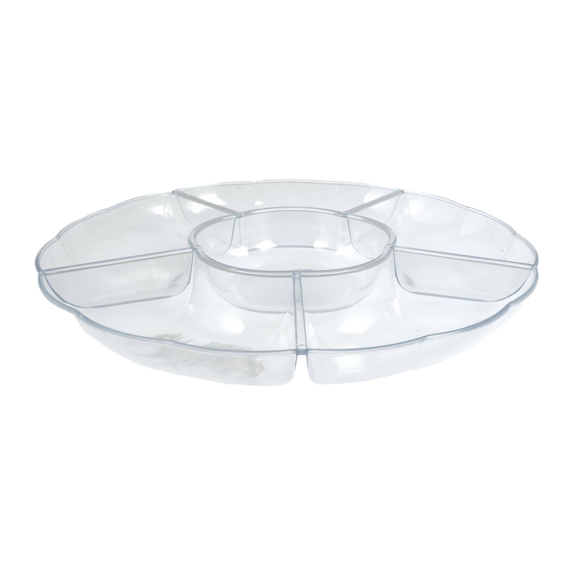 Clear Party Platter 6 Wells