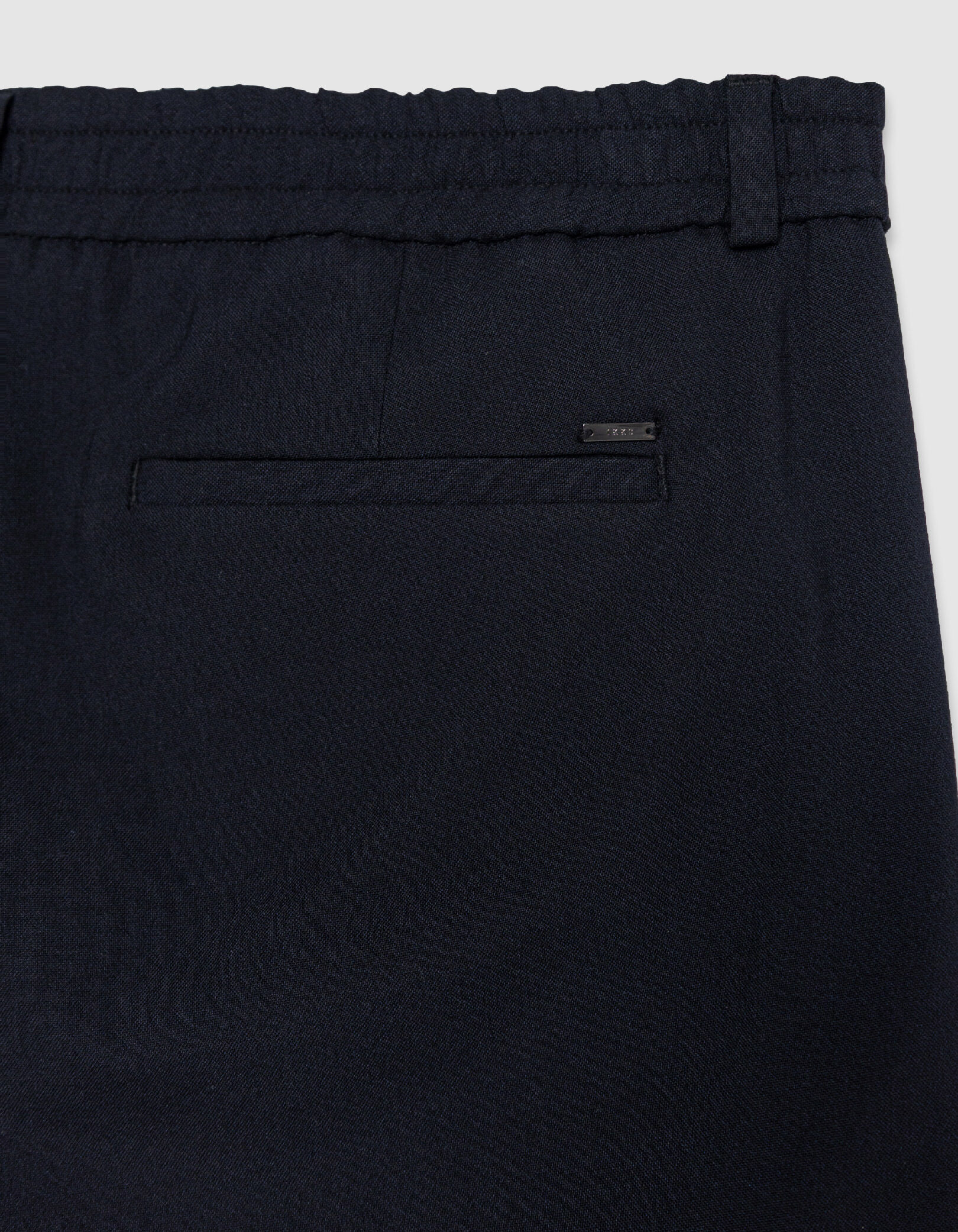 Jogpant slim marine taille élastiquée Homme