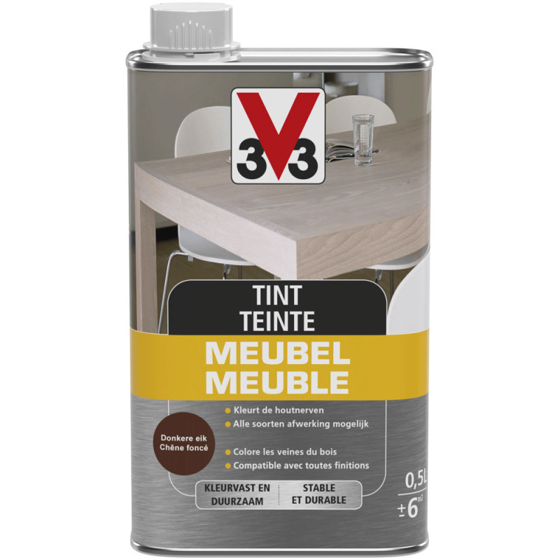Teinte Meuble Deco chêne foncé mat 0,5 L V33