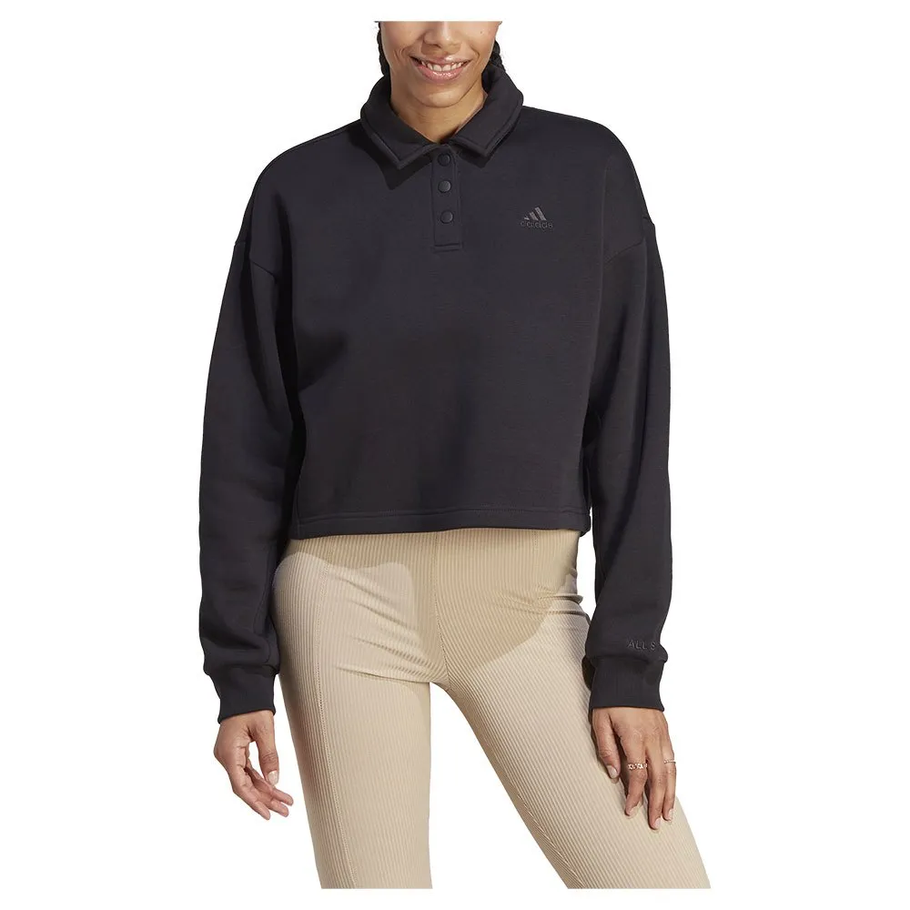 adidas All Szn Fleece Graphic long sleeve polo
