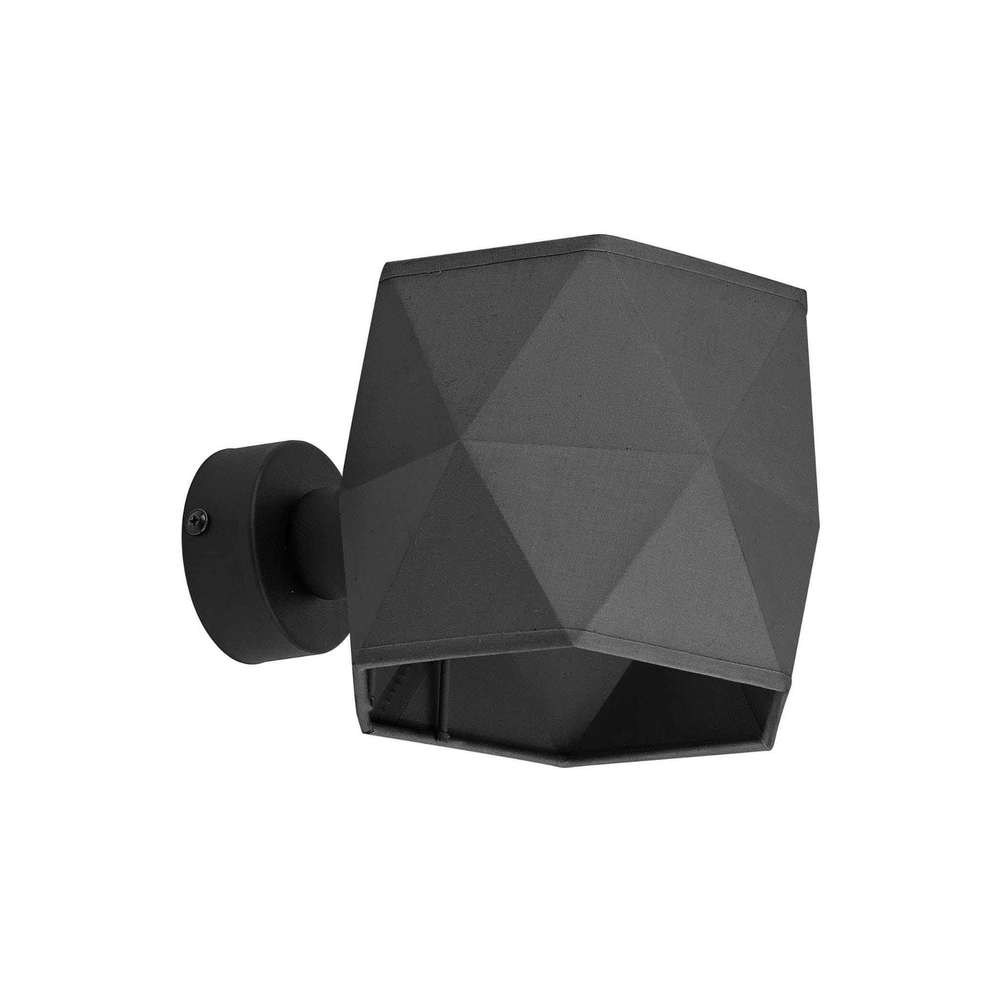 Kinkiet czarny KANTOOR 1xE27x15W wym:15x17x23cm IP20 TK-Lighting
