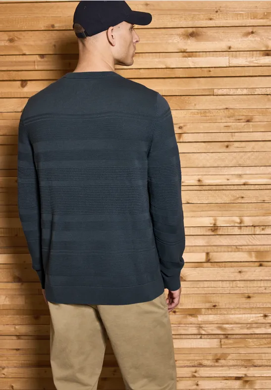 Strukturstreifen Pullover