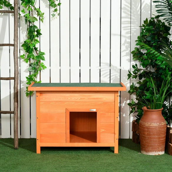Hundehütte, BxHxL: 58 x 58 x 82 cm, Holz
