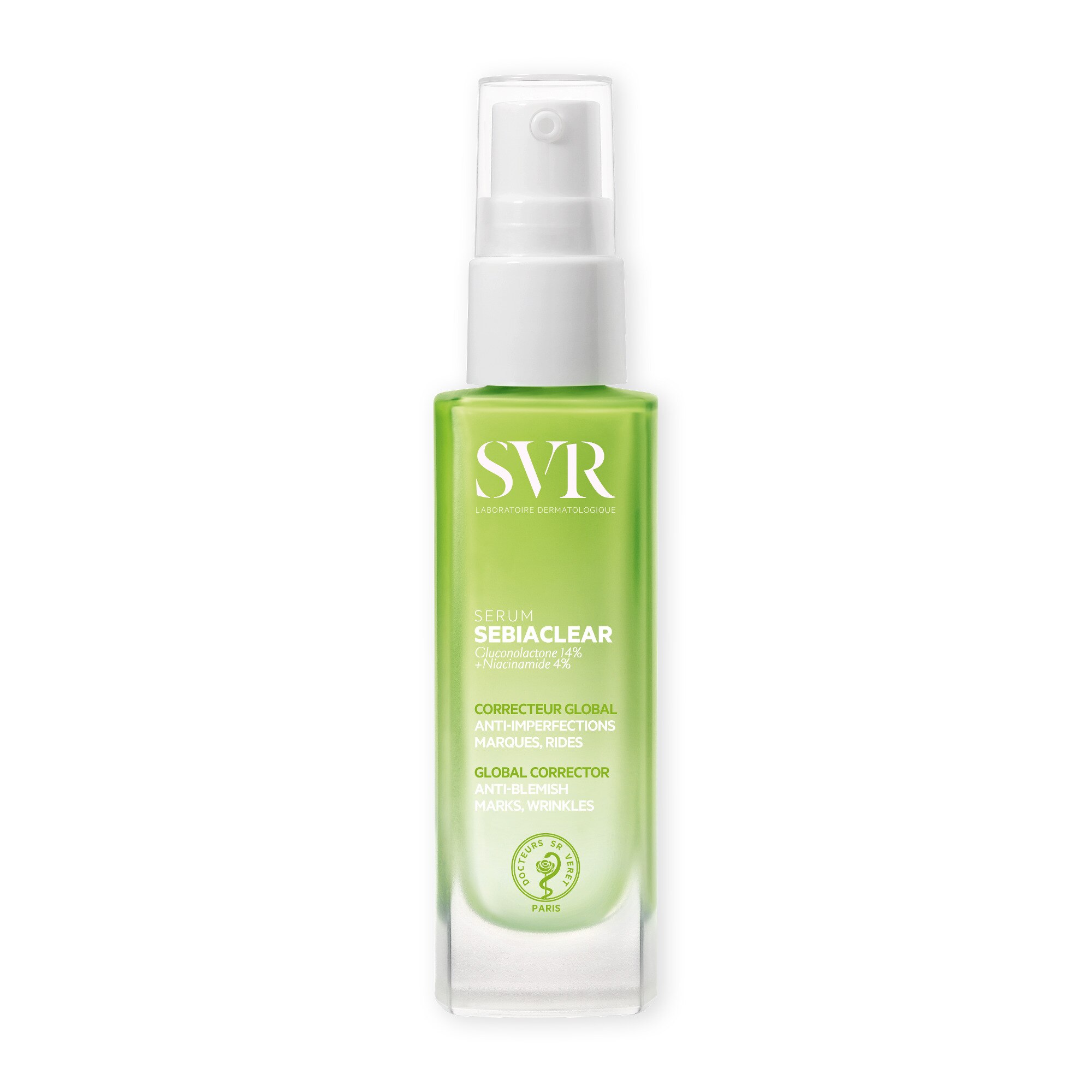 SEBIACLEAR SERUMCorrecteur global anti-imperfections, marques, rides.