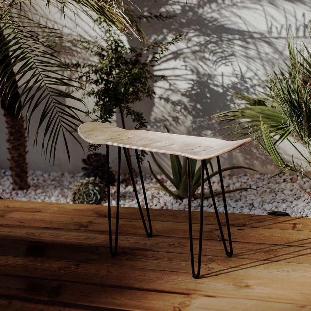 - Banc Skate en bois Natural L81 cm H47 cm