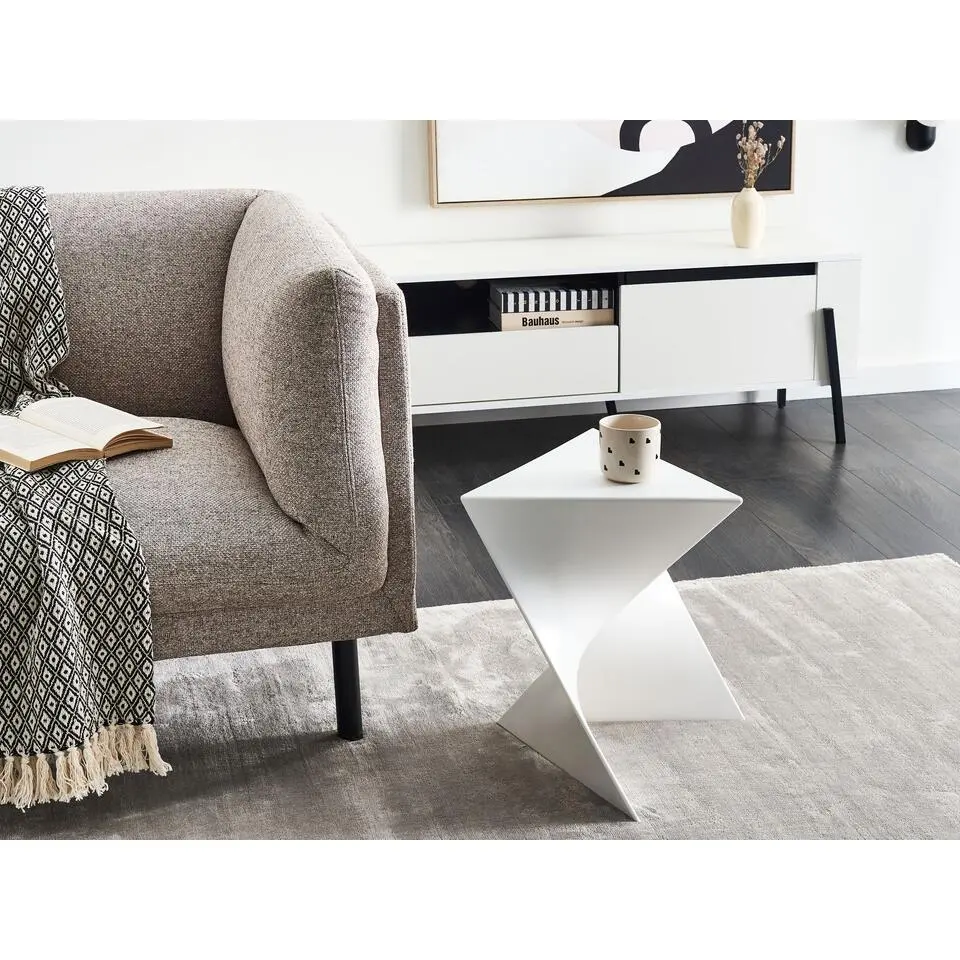 PECOS - Bijzettafel - Wit - Synthetisch materiaal