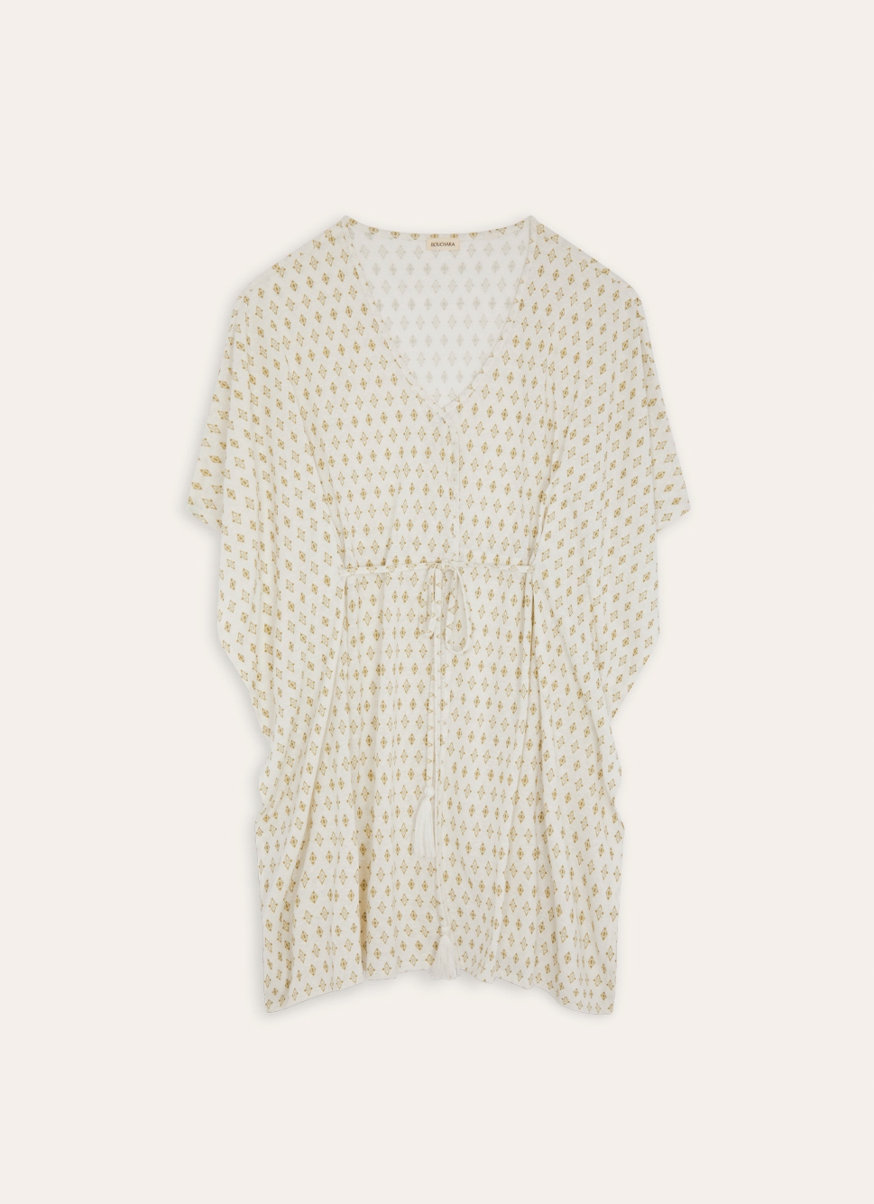 TUNIQUE EN MAILLE IMPRIMÉE ECRU