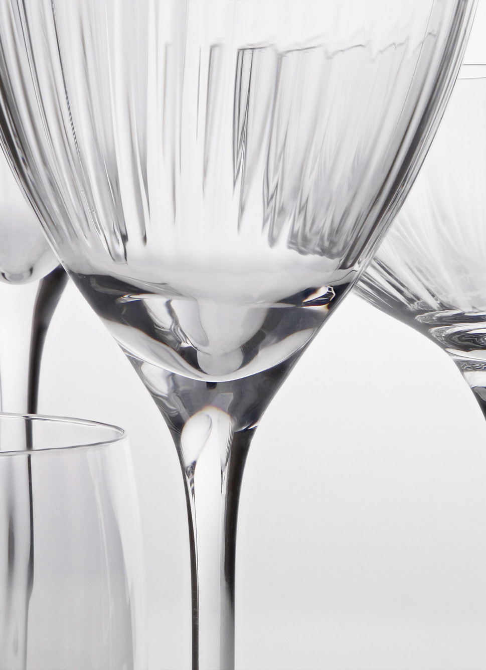 FLUTE EN VERRE TRANSPARENT