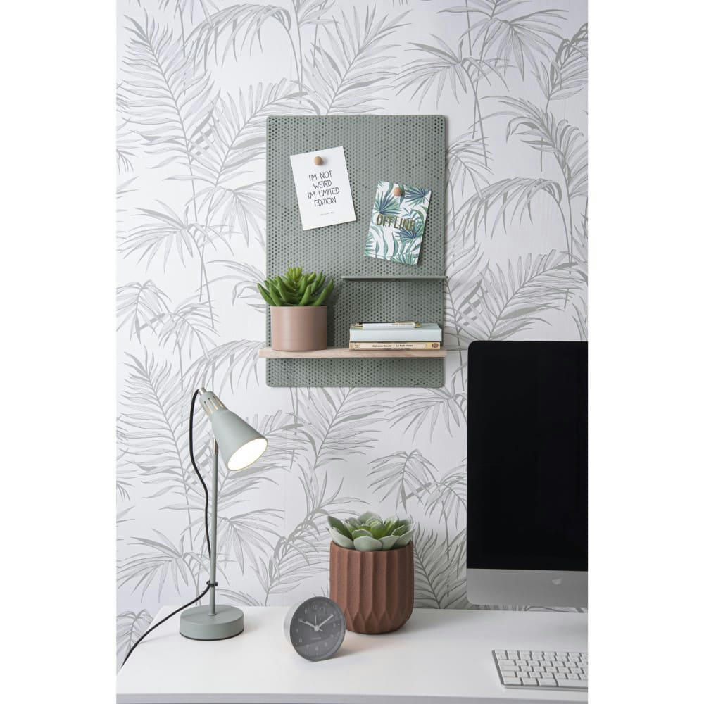 PERKY MESH - Panneau perforé en métal vert d'eau