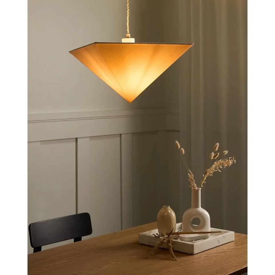 DUDO - Hanglamp - Lichtbeige - Stof/IJzer
