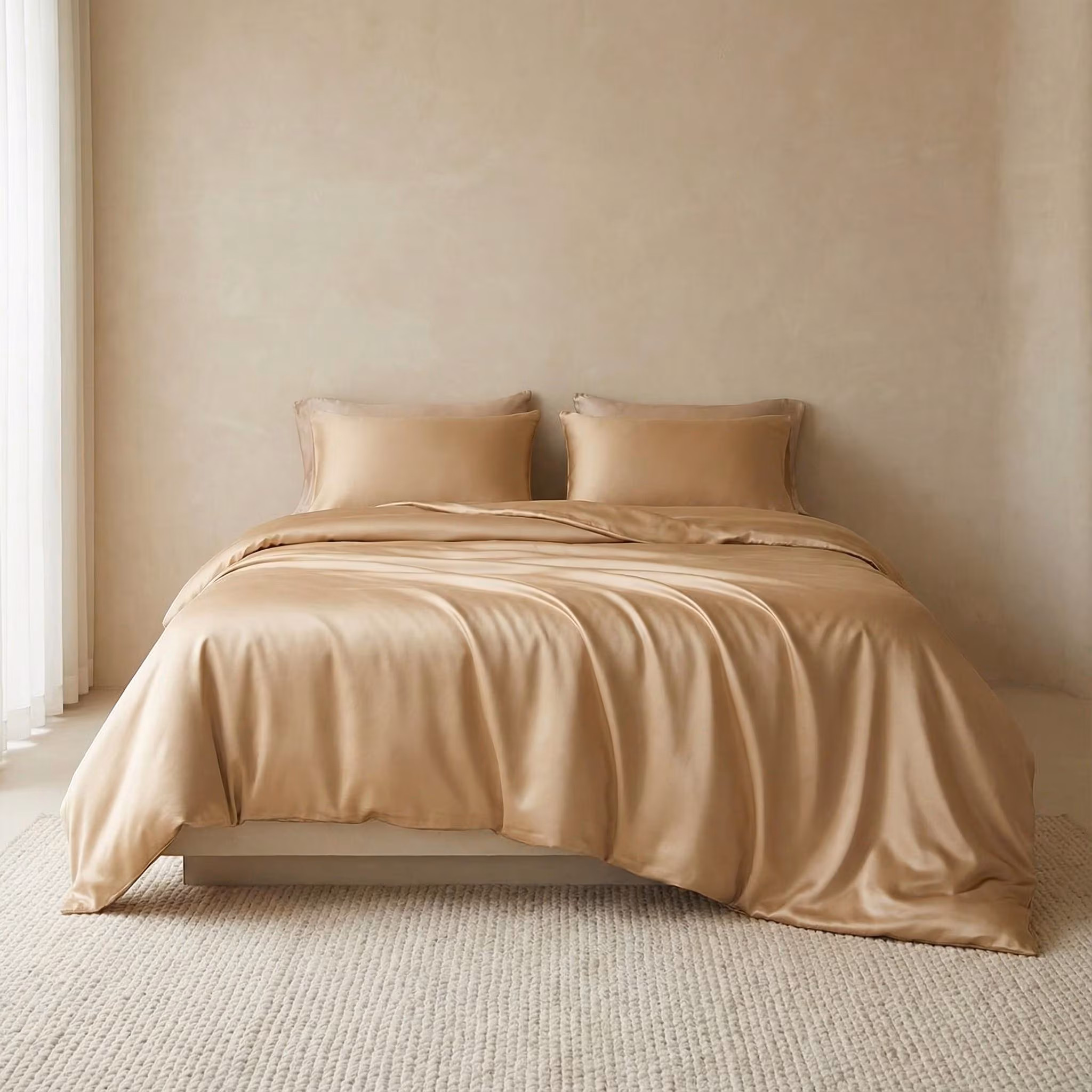 Mulberry Silk Bedding Set, Luxury Duvet Cover & Pillowcases