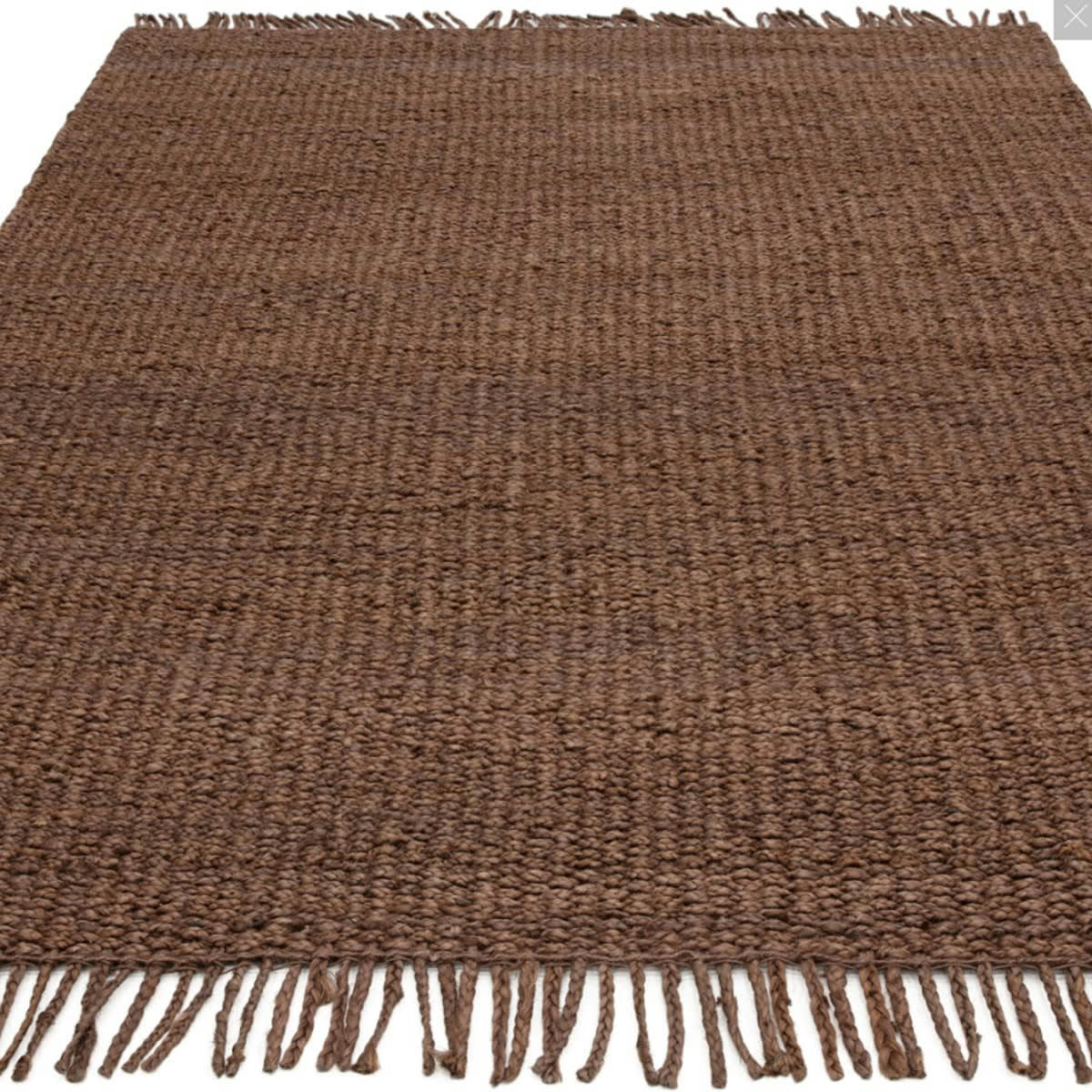 HURST - Tapis design en jute marron 200x290 cm