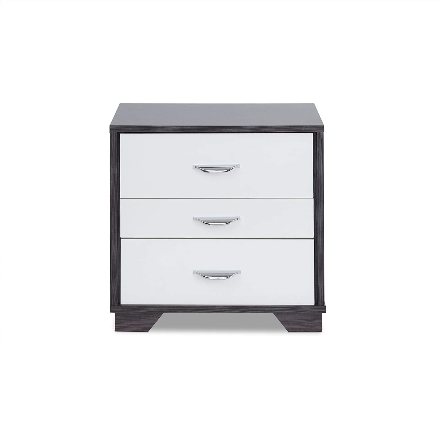 Two-tone Nightstand with 3 Drawers