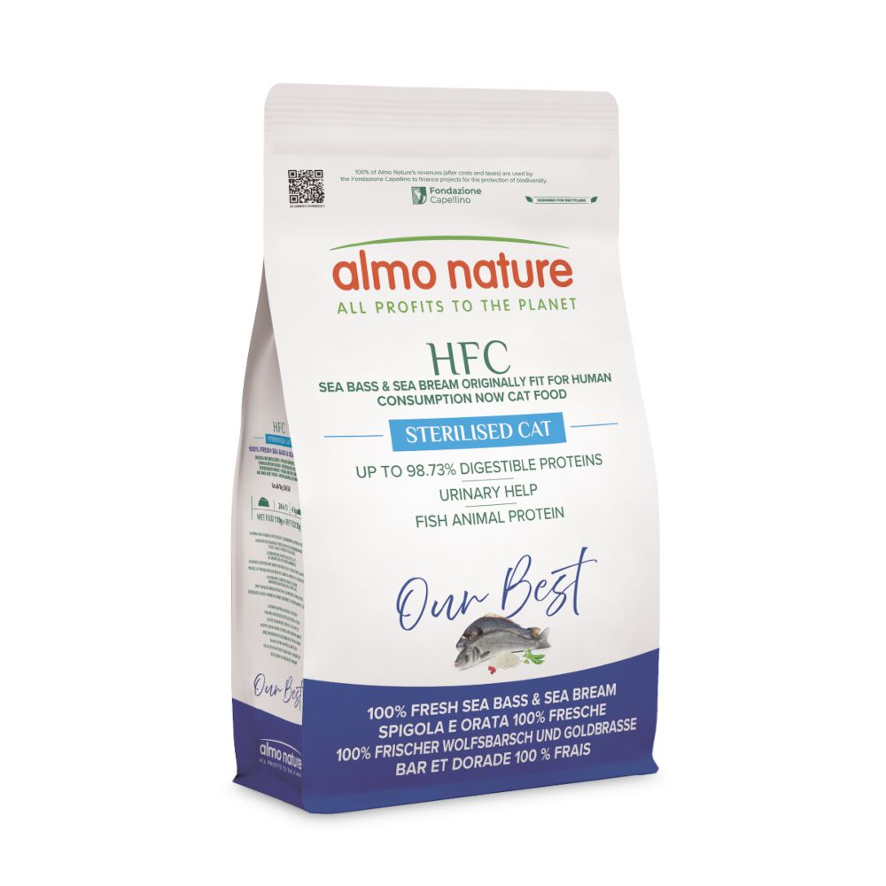 Almo Nature HFC Longevity Sterilised Seabass & Seabream