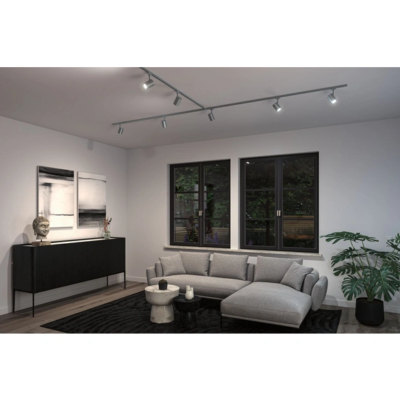 Spot »URail«, 4,8 W, Kunststoff, chromfarben, RGBW, GU10