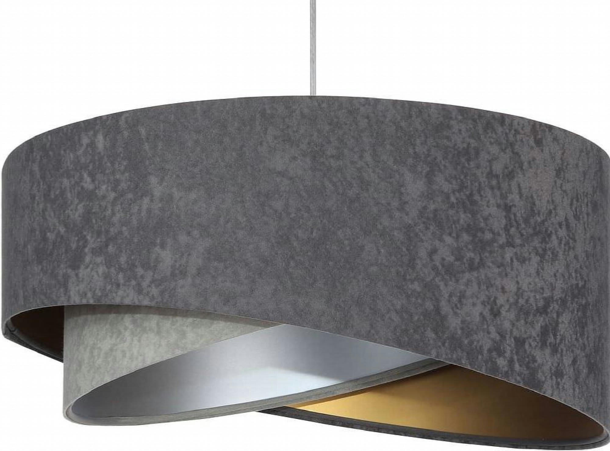 GALAXY - Suspension Tissu Gris 50x50x105 cm