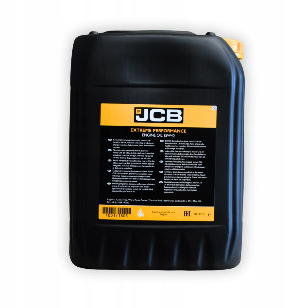 Olej silnikowy JCB EP 15W40 - 20 l (4001/1805E)