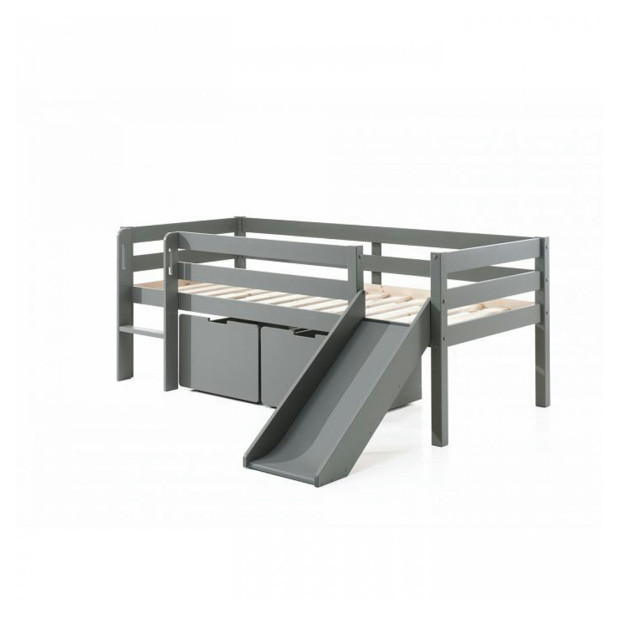 PINO - lit mi-hauteur gris