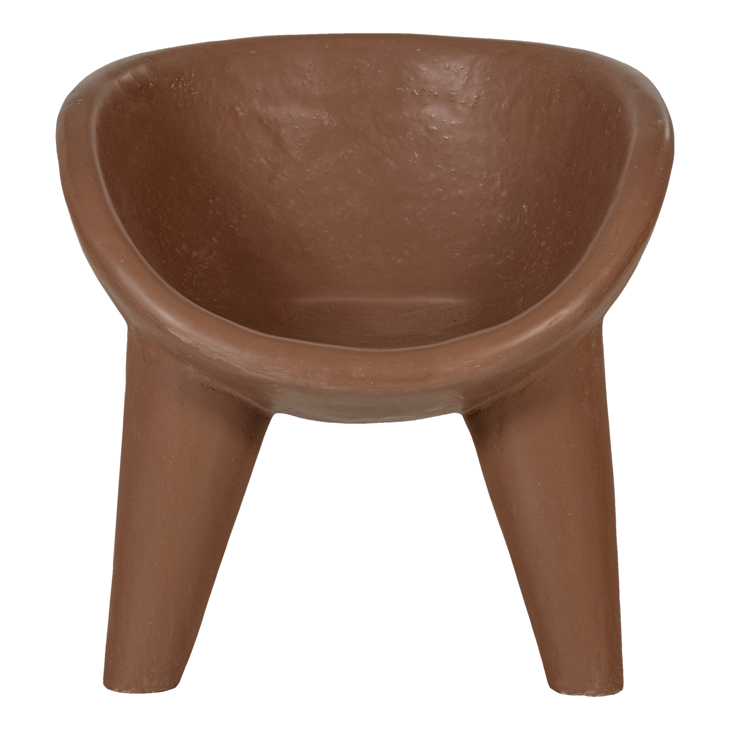 WOOOD loungestoel Orio - Polymeer - Rood/Bruin - 58x62x62