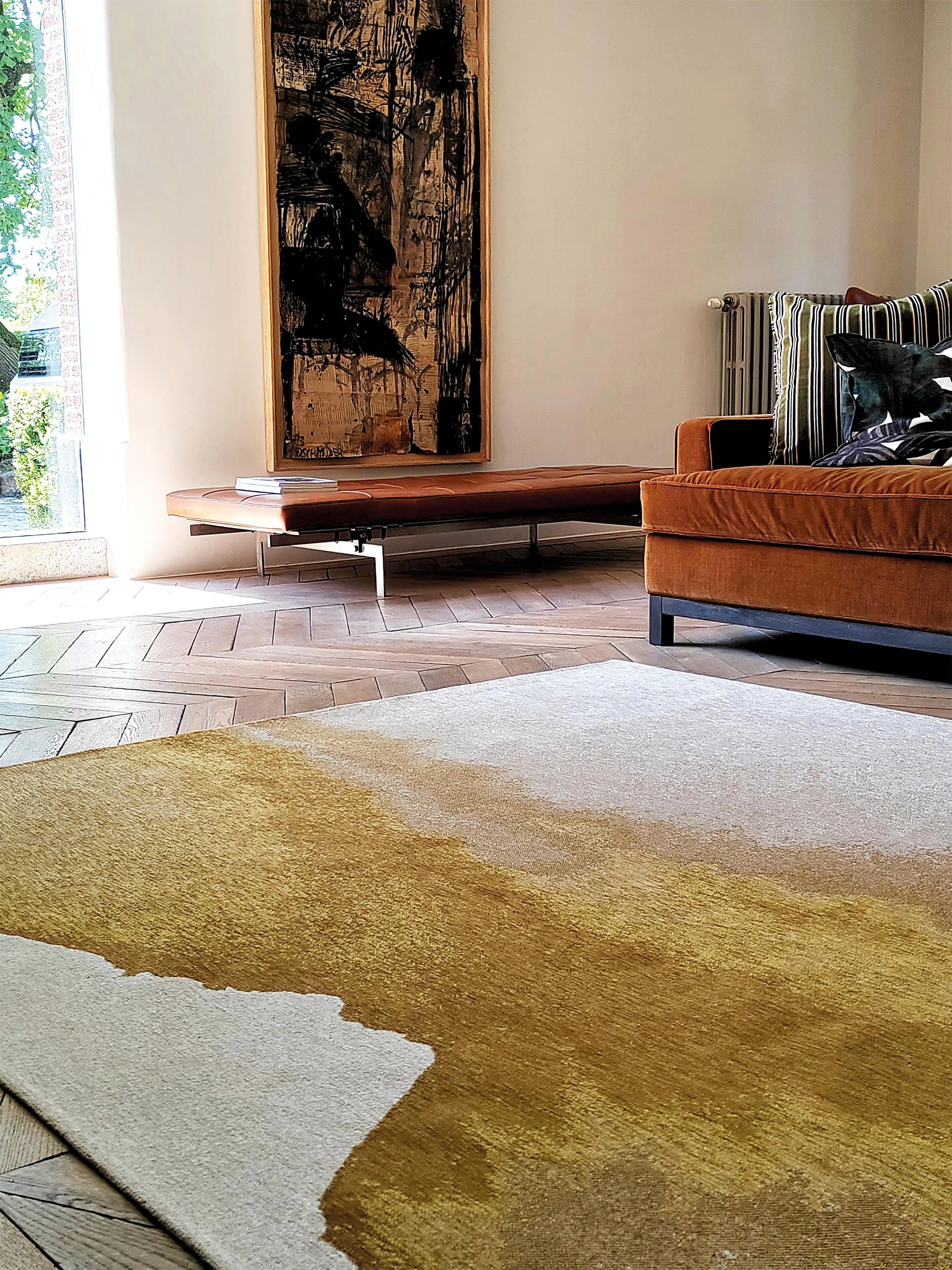 Waschbarer Indoor & Outdoor-Jacquard-Teppich Lagoon